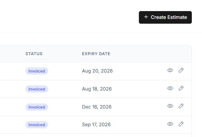 Estimates Feature